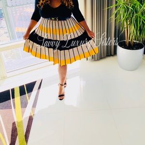 Knit Pleated Winter Skirt